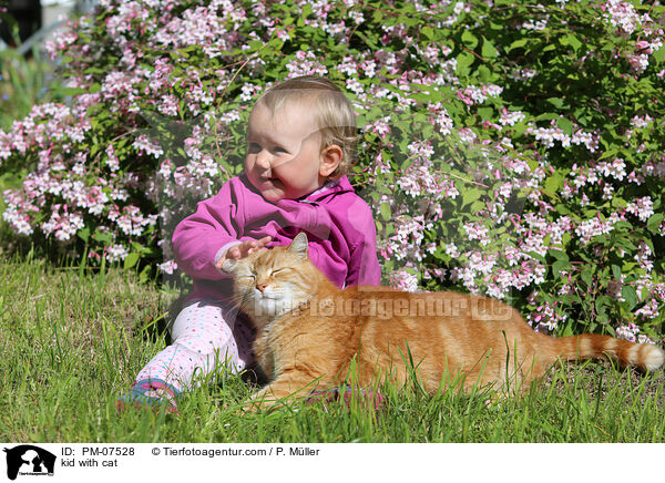 Kind mit Katze / kid with cat / PM-07528