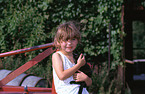 girl with kitten