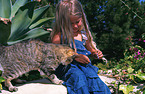girl with cat