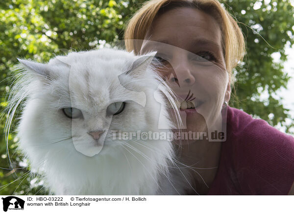 woman with British Longhair / HBO-03222