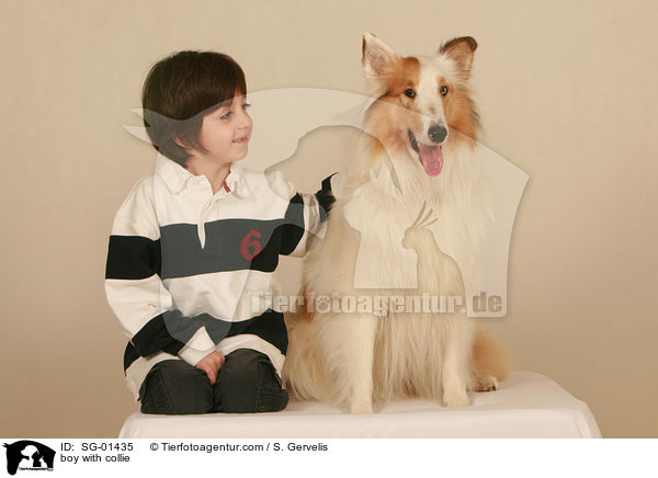 boy with collie / SG-01435