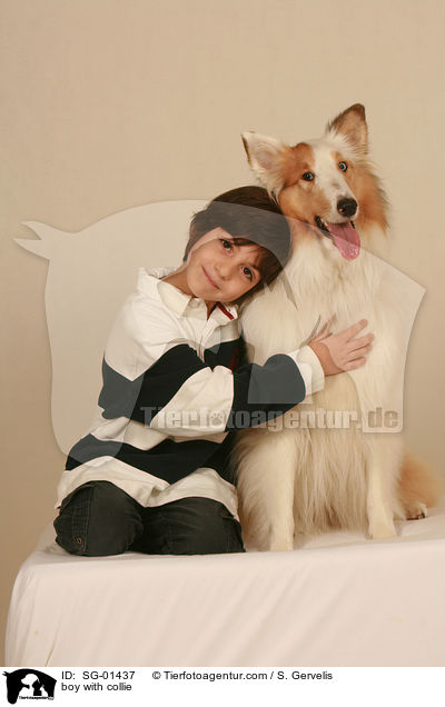 boy with collie / SG-01437