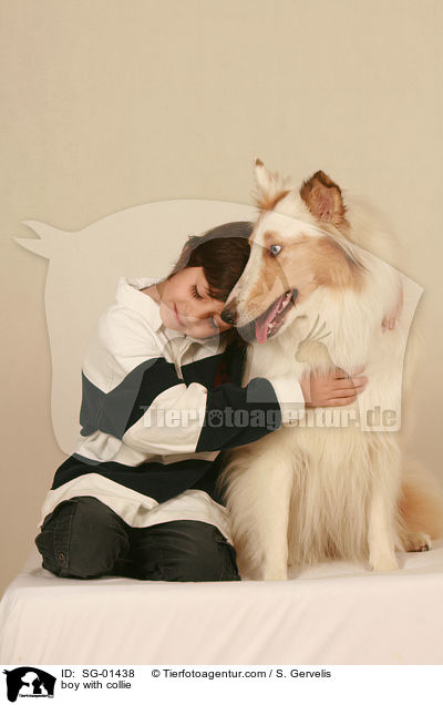 boy with collie / SG-01438