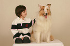 boy with collie