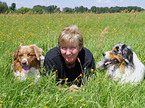 woman with dog