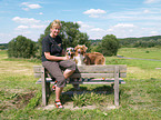 woman with dog