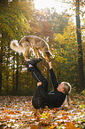standing Australian Shepherd
