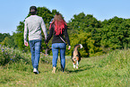 humans with Australian Shepherd