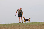 man with Beagle