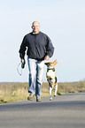 man and Beagle