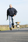 man and Beagle