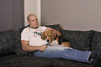 man and Beagle