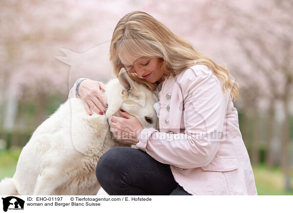 woman and Berger Blanc Suisse / EHO-01197