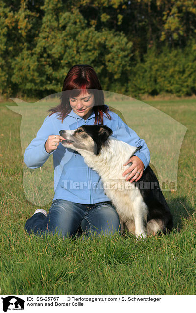 woman and Border Collie / SS-25767