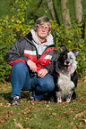 woman with Border Collie