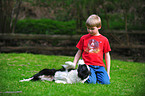 boy with Border Collie