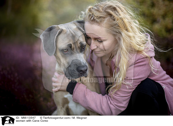 Frau mit Cane Corso / woman with Cane Corso / MW-13547