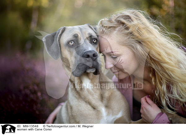 Frau mit Cane Corso / woman with Cane Corso / MW-13548