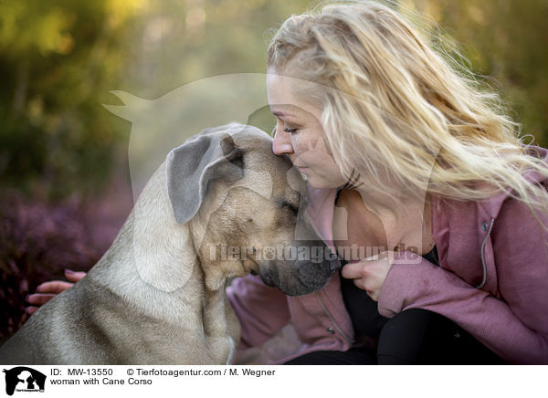 Frau mit Cane Corso / woman with Cane Corso / MW-13550