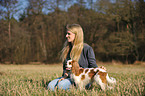 woman with Cavalier King Charles Spaniel