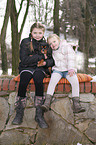 kids with dog
