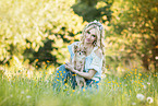 woman and Chihuahua