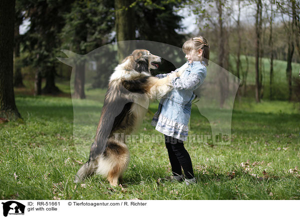 girl with collie / RR-51661