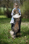 girl with collie