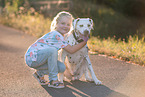 girl and Dalmatian