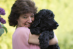 woman with English Cocker Spaniel