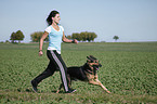 jogger with German Shepherd