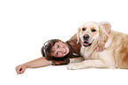 girl with Golden Retriever