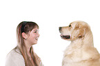 girl with Golden Retriever