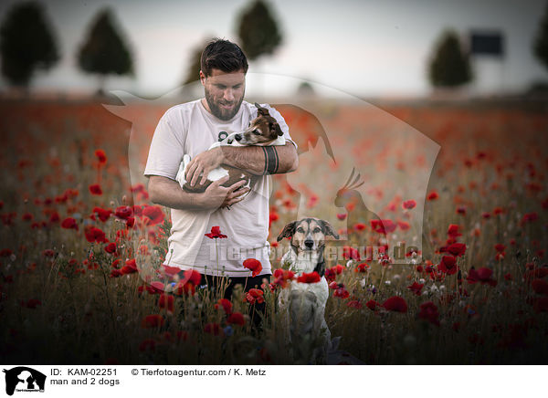 Mann und 2 Hunde / man and 2 dogs / KAM-02251