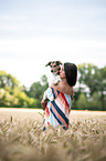 woman with Jack Russell Terrier