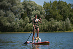 woman with Jack Russell Terrier