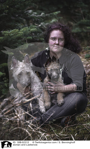 Frau und Laekenois / woman and Laekenois / SIB-02312
