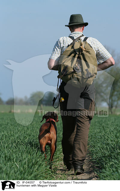 huntsman with Magyar Vizsla / IF-04057