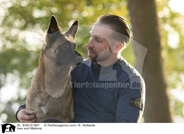 Mann und Malinois / man and Malinois / EHO-01987