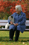 pensioner and Parson Russell Terrier