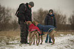 humans with Rhodesian Ridgeback