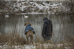 boy with Rhodesian Ridgeback