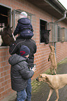 humans with Rhodesian Ridgebacks