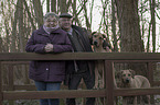 humans with Rhodesian Ridgebacks