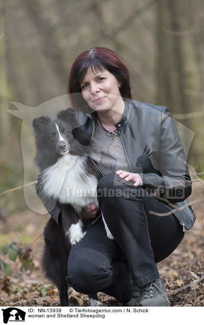 Frau und Sheltie / NN-13938