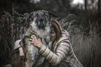 woman and Sivas Kangal