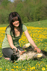 woman and Tiger