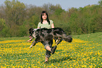 woman and Tiger at dogdance