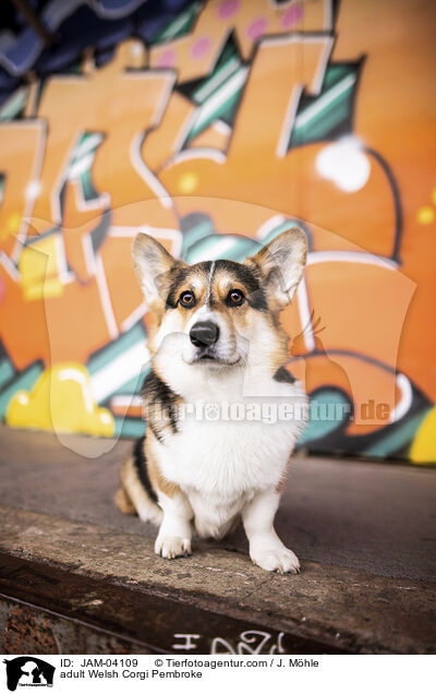 ausgewachsener Welsh Corgi Pembroke / adult Welsh Corgi Pembroke / JAM-04109