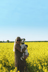 woman and Whippet